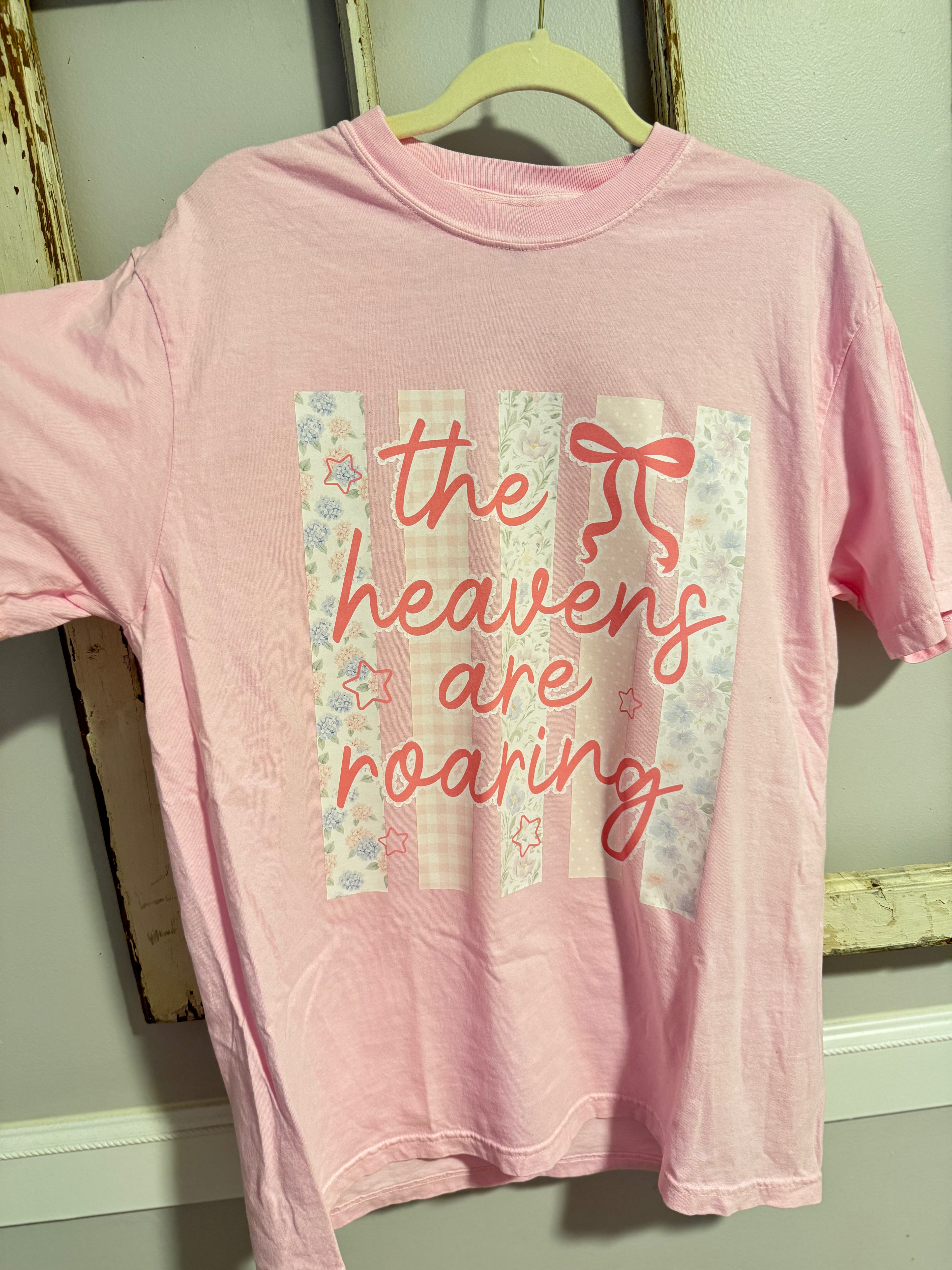 Heavens Are Roaring Patchwork Comfort Colors T-Shirt